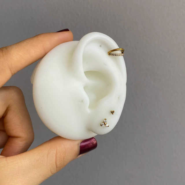Set de piercings en titanio Trinity – Kalon
