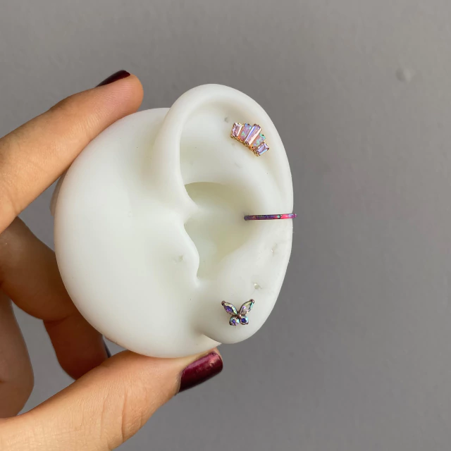 Set de piercings en titanio Opalo – Kalon