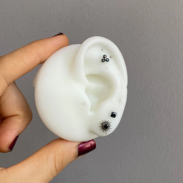 Set de piercings en titanio Black – Kalon