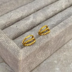 Aro Clicker Triple pixelado, joyería para piercings de Kalon