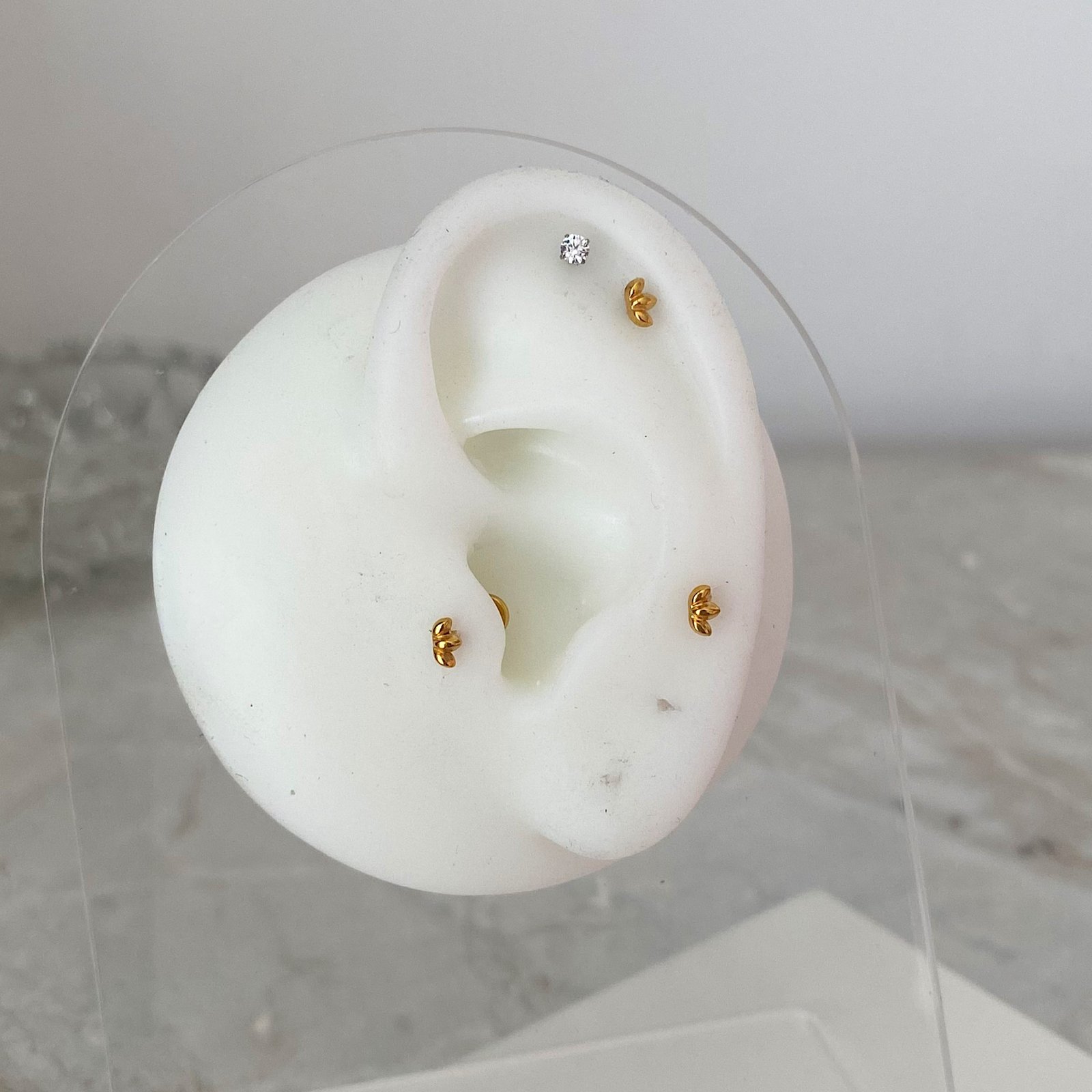 Labret 3 petalos Acero - Image 2