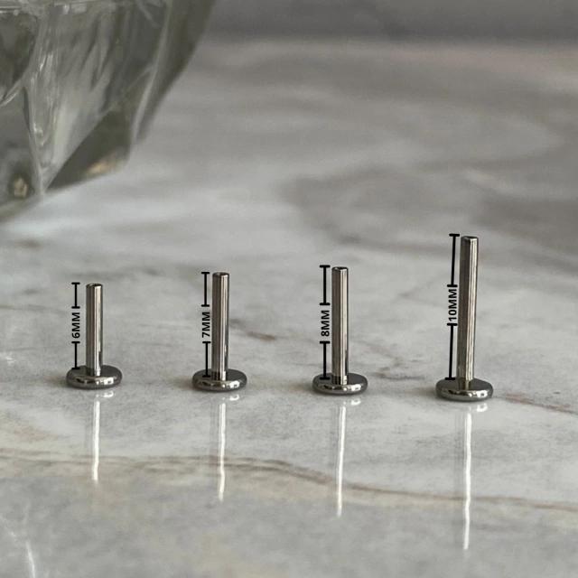 Labret flor mini titanio - Image 12