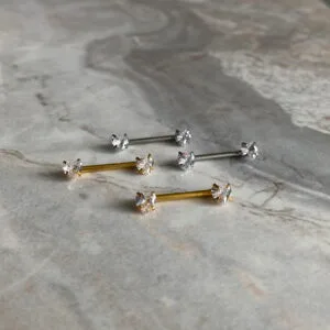 Nipples corazon Acero Quirurgico, joyería Kalon para piercing de nipple