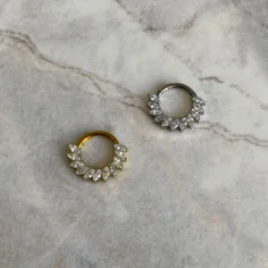Aro Clicker Anthea Titanio, joyería para piercings de Kalon