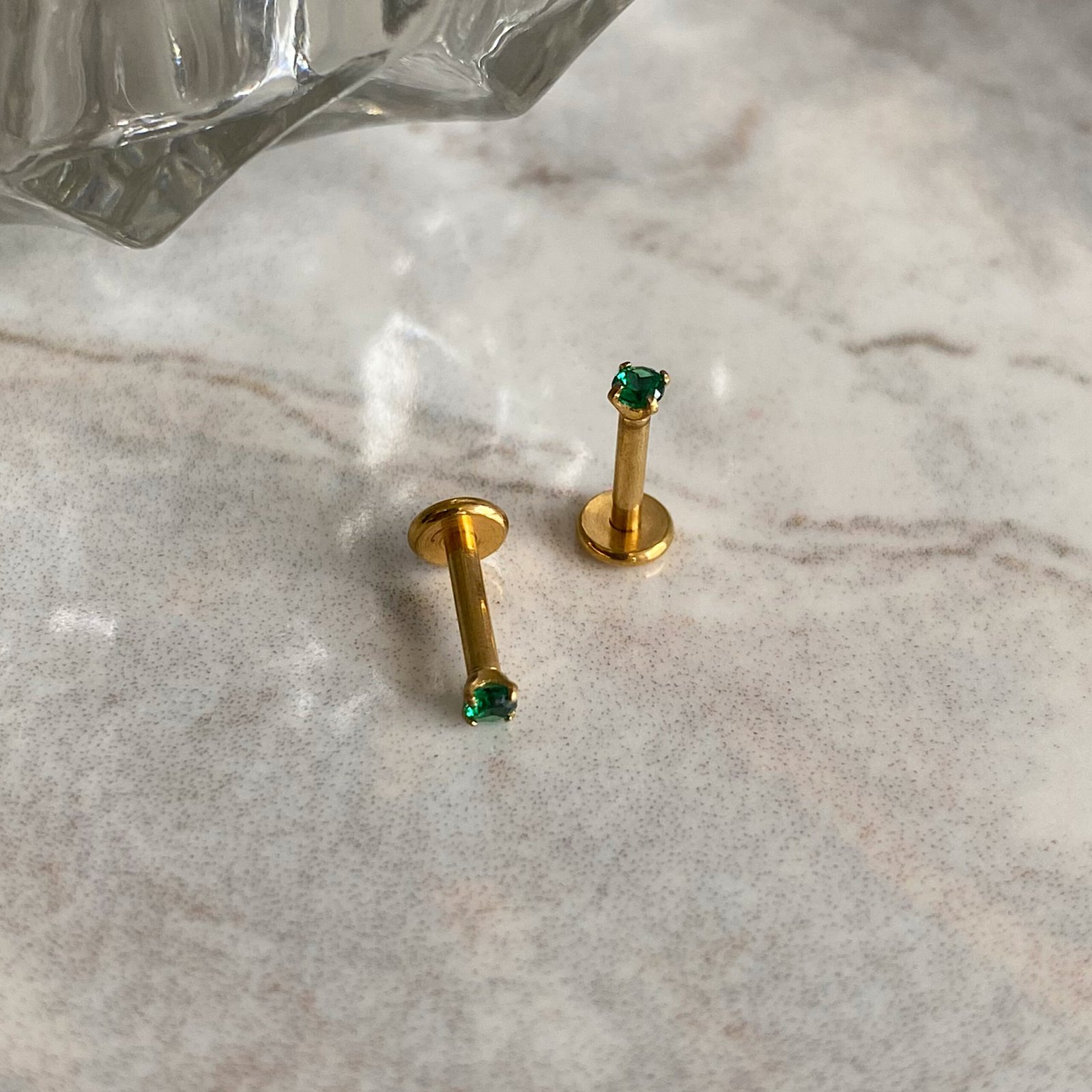 Labret circon verde Acero - Image 3