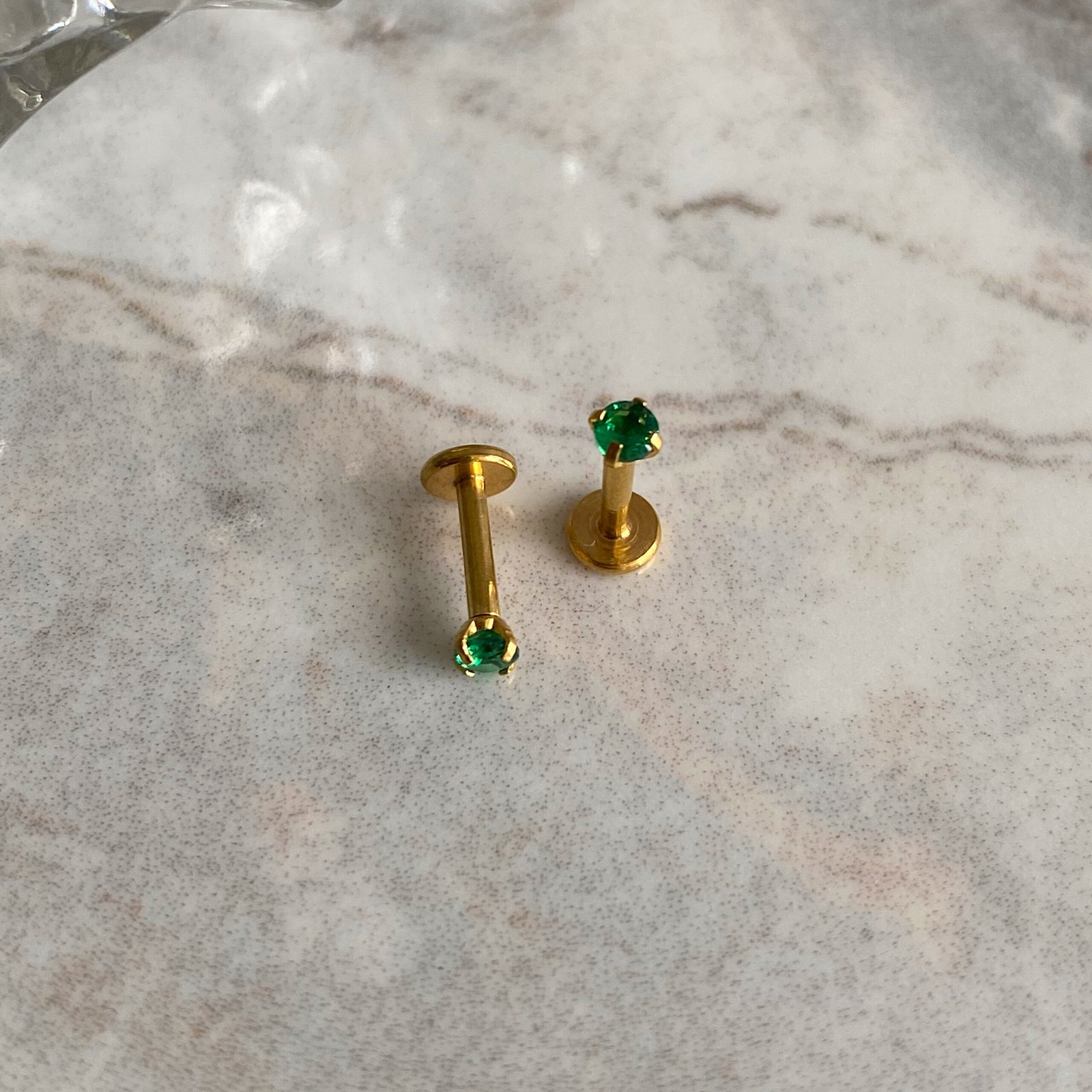 Labret circon verde Acero - Image 4