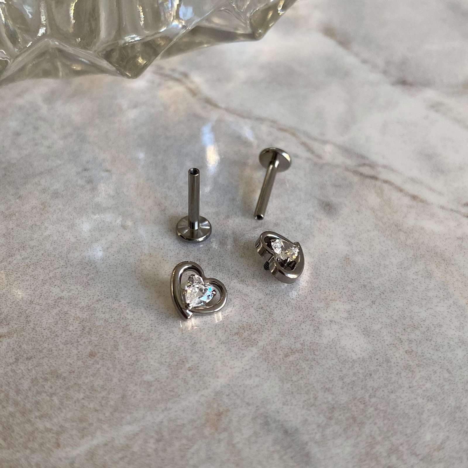 Labret Corazón Titanio - Image 3