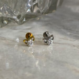Labret Gato Titanio