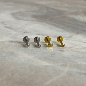 Labret luna mini titanio