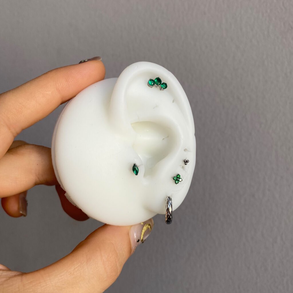 Set Zami Titanio, joyería para piercings de Kalon