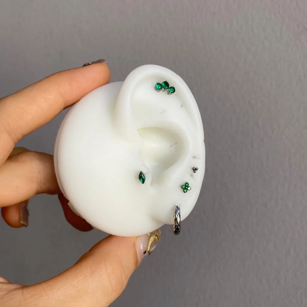 Set Zami Titanio, joyería para piercings de Kalon
