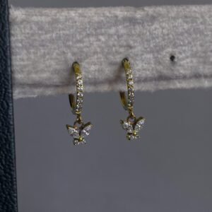 Clicker Colgante Mariposa Titanio